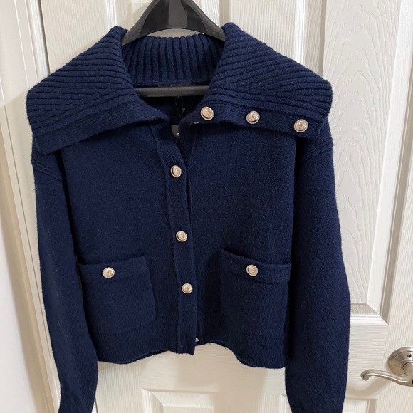 Maje Sweaters - Maje Navy Cardigan Sweater Sz 2
